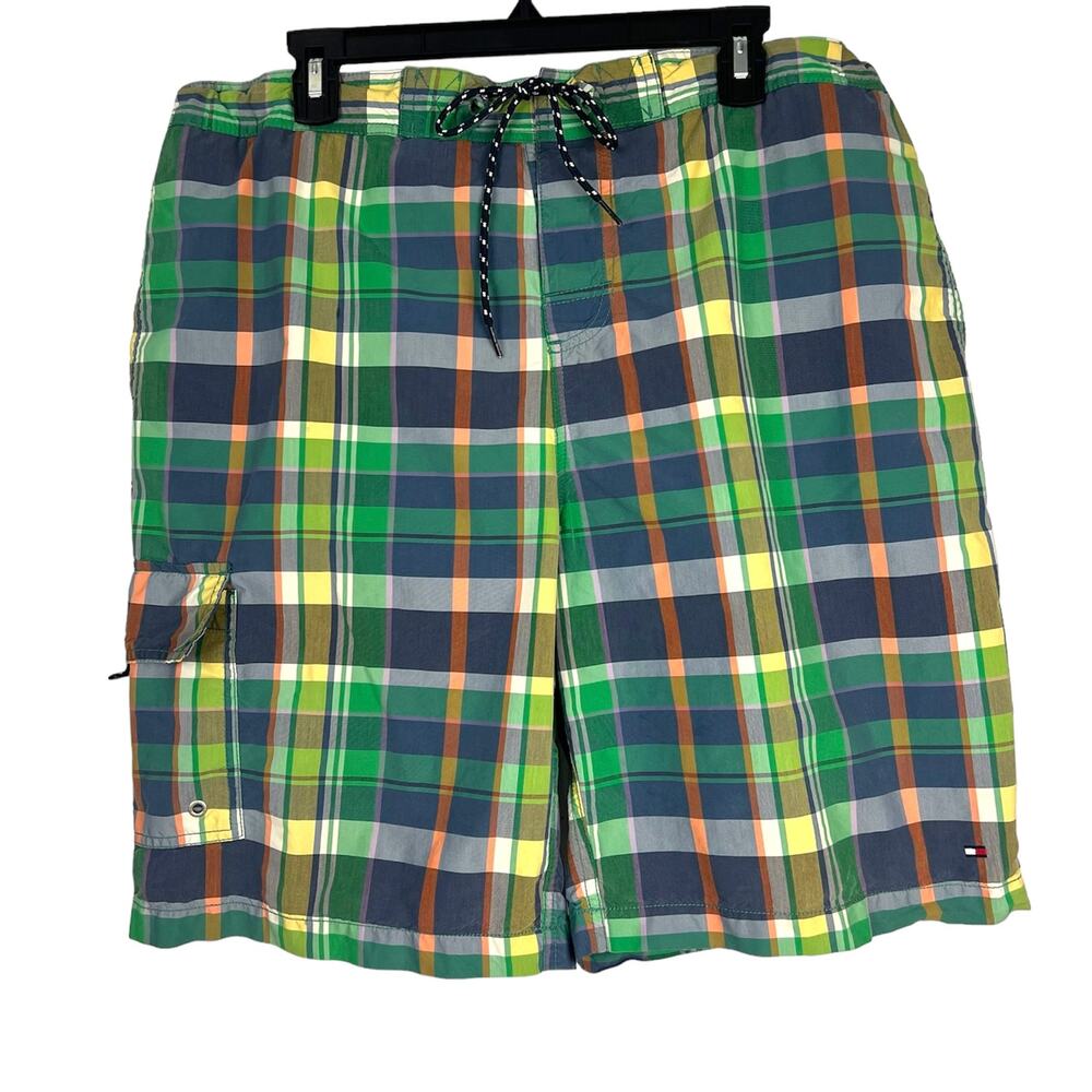 TOMMY HILFIGER Men’s Swim Trunks Shorts   XL Vacation Exorcise Cruise YMCA